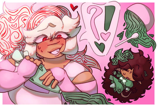 1 clean shaded bust, additional props + chibi, no/simple background: 35 usd